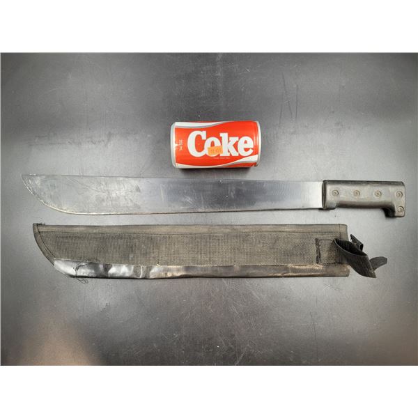 Black Machete with Holder