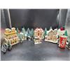 Image 1 : Porcelain Christmas Village Buildings and Accessories