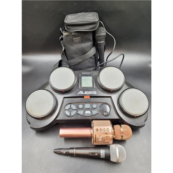 Alesis CompactKit 4 Tabletop Electronic Drums and Microphones