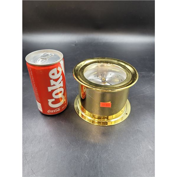 Brass Quartz Ship Clock