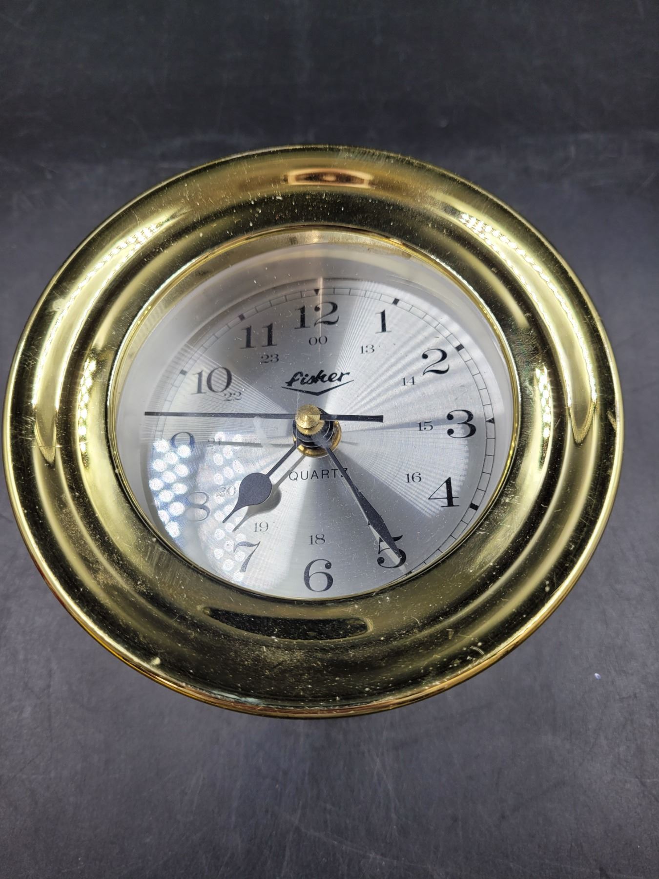 Brass Quartz Ship Clock
