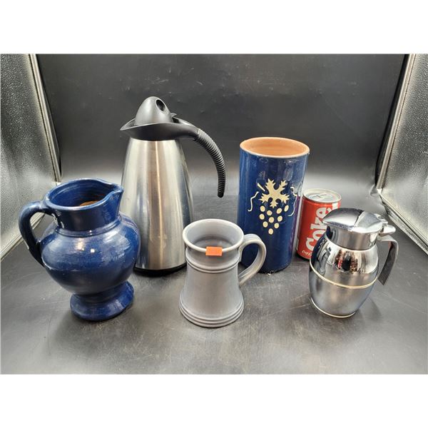 Stainless Steel & Pottery Lot