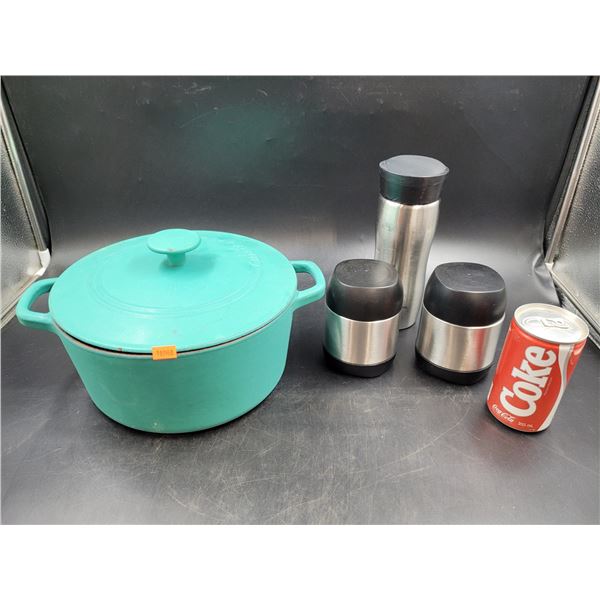 Enamel Pot & Stainless Steel Thermos's