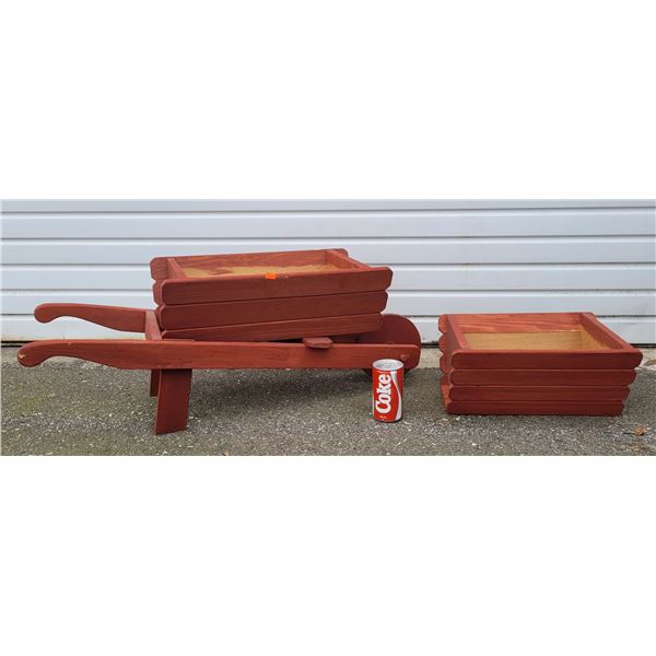 Wooden Wagon & Planter Box