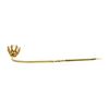 Image 2 : White Crystal Stick Pin - Yellow Gold Plated
