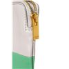 Image 7 : Celine Gray & Green Bicolor Solo Clutch Leather Coin Pouch