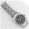 Image 6 : Rolex Mens Stainless Steel Black Diamond 36MM Datejust Wristwatch