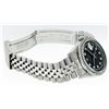 Image 7 : Rolex Mens 36 Stainless Steel Black String Diamond 36MM Datejust Wristwatch