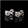 Image 1 : 3.09 ctw G COLOR I1 to I2 CLARITY Diamond 18K White Gold Stud Earrings