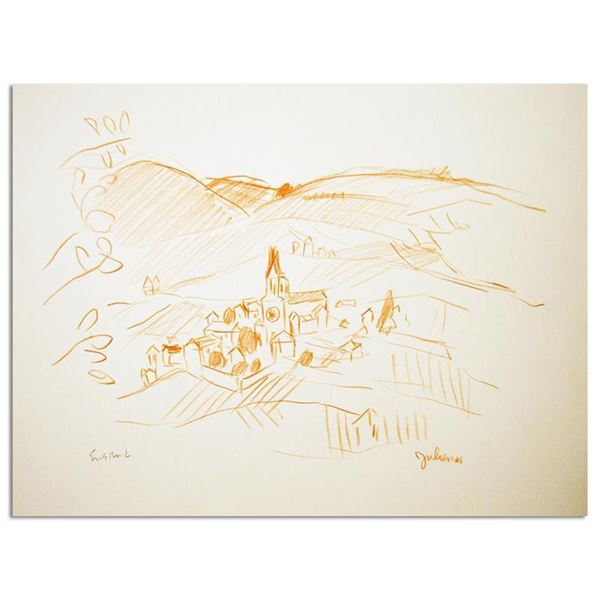 View Of Julienas In Beaujolais France - 2 by Ensrud Original