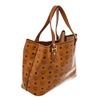 Image 4 : MCM Brown Visetos Leather-Trimmed Tote Bag