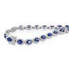 Image 2 : 31.58 ctw Blue Sapphire and 3.66 ctw Diamond Platinum Necklace