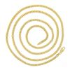 Image 3 : NEW Unisex 14k Yellow Gold 2.8mm Polished Cuban Curb Link 24" Chain Necklace