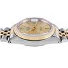 Image 6 : Rolex Mens Two Tone Champagne Index Yellow Gold Fluted Bezel Datejust With Rolex