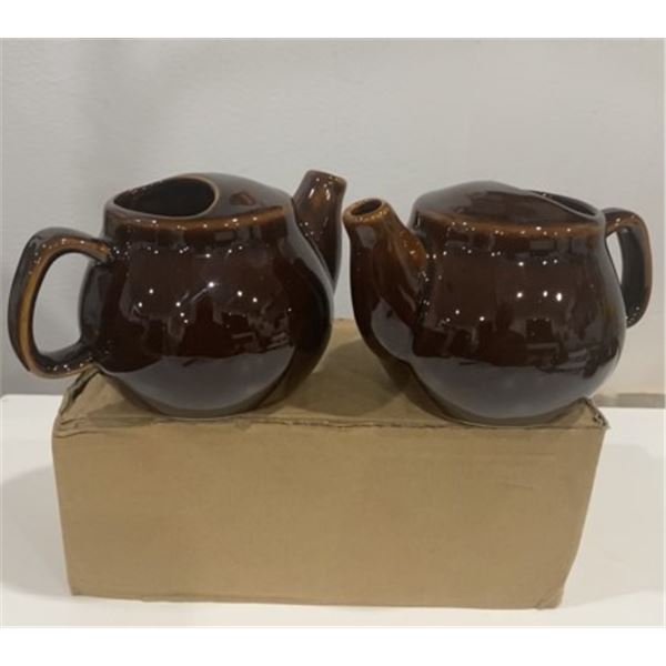 PACK OF 3 CLASS VINTAGE SADLER BROWN LUSTRE GLAZE TEAPOT NEW
