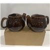 Image 1 : PACK OF 3 CLASS VINTAGE SADLER BROWN LUSTRE GLAZE TEAPOT NEW