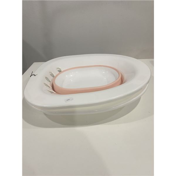 2 PCS FOLDABLE SITZ BATH SEAT POSTPARTUM CARE TREATMENT NEW