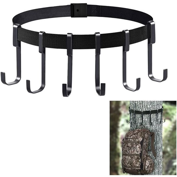 TREESTAND STRAP MULTI HOOK HANGERS HUNTING BOW GEAR EQUIPMENT HANGER QUIVER AND TREE SADDLE PLATFORM