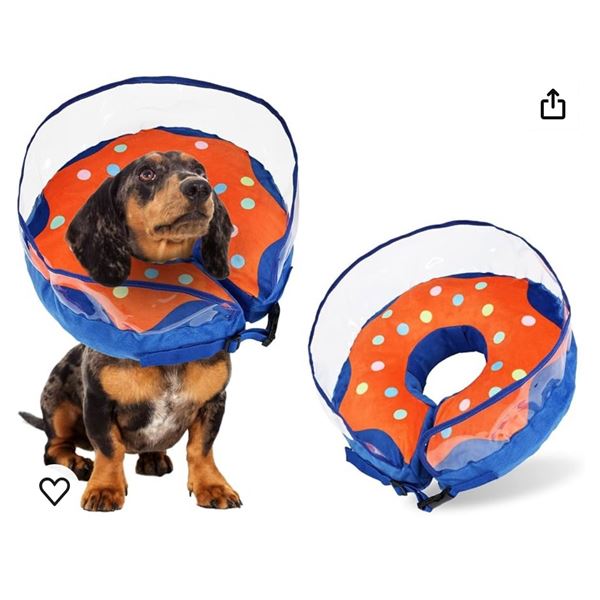 INFLATABLE DOG CAT CONE COLLAR PROTECTIVE RECOVERY COLLAR CONE SOFT E COLLAR AFTER SURGERY MULTICOLO
