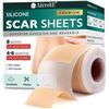 Image 1 : 2 PCS SILICONE SCAR SHEETS 1.6 X 120 REUSABLE SILICONE SCAR STRIP FOR KELOID C-SECTION SCAR REMOVAL