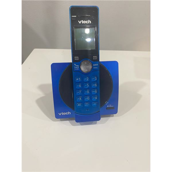 VTECH CS6919-15 BLUE CORDLESS PHONE WITH CALLER ID AND HANDSET
