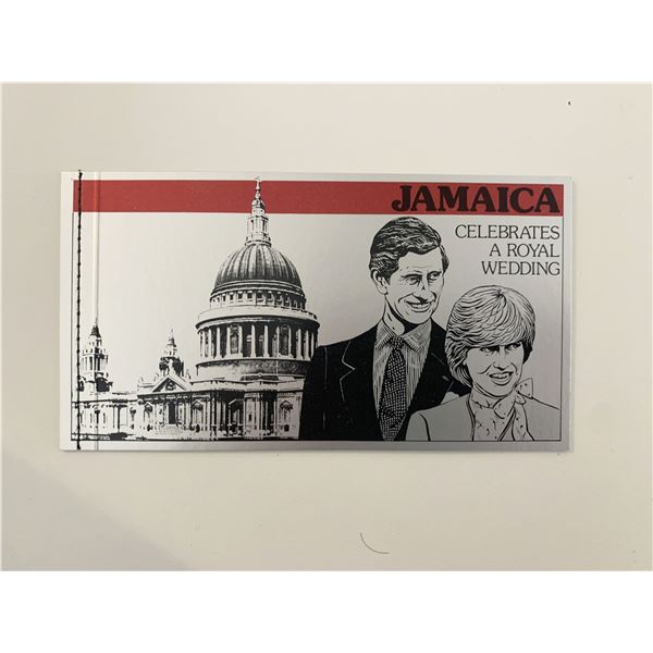 Jamaica Prince Charles and Lady Diana commemorative wedding stamp booklet
