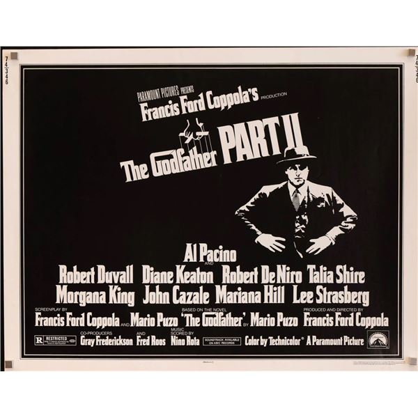 The Godfather Part II Original 1974 Vintage One Sheet Poster