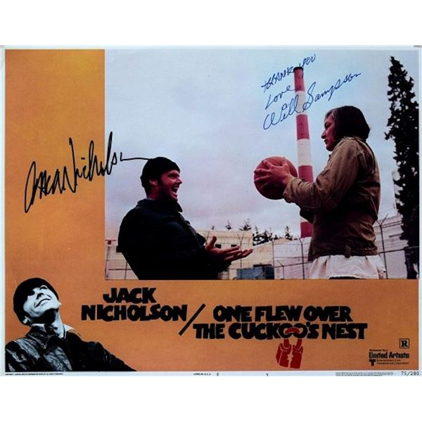 Jack Nicholson & Will Sampson signed lobby card