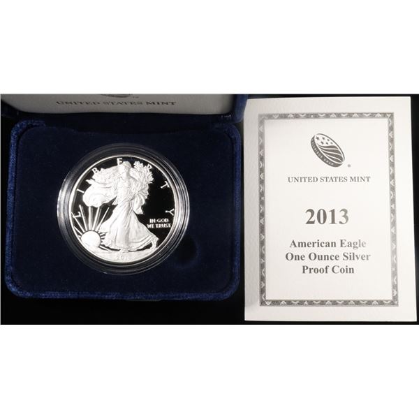 2013-W PROOF AMERICAN SILVER EAGLE OGP