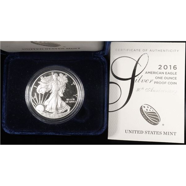 2016-W PROOF AMERICAN SILVER EAGLE OGP