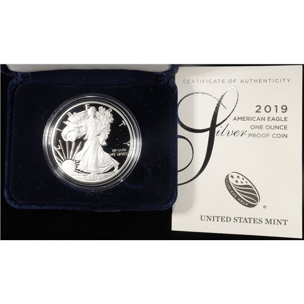 2019-S PROOF AMERICAN SILVER EAGLE OGP