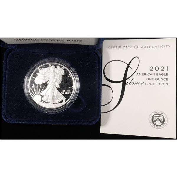 2021-W TYPE 1 PROOF AMERICAN SILVER EAGLE OGP