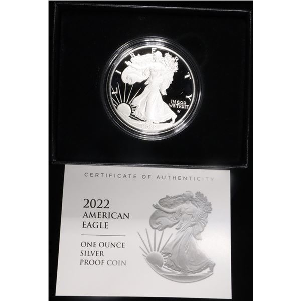2022-W PROOF AMERICAN SILVER EAGLE OGP