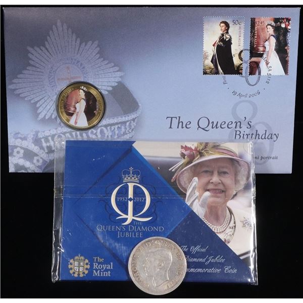1937 SILVER CANADIAN $1 & (2) QUEEN ELIZABETH SETS