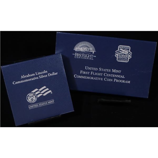 2003 UNC 50C & 2009 PR SILV $1 COMMEMS OGP