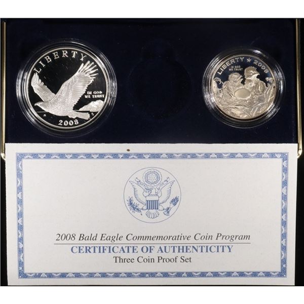 2008 BALD EAGLE COMMEMORATIVE SET OGP