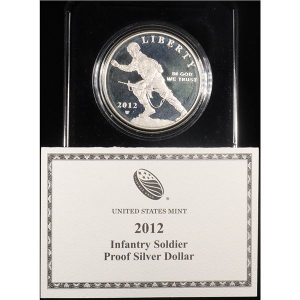 2012 INFANTRY SILV PR $1 COMMEM OGP