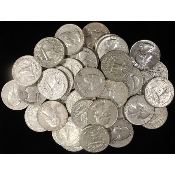 (40) 90% SILVER WASHINGTON QUARTERS