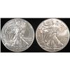 Image 1 : 2017 & 2018 AMERICAN SILVER EAGLES