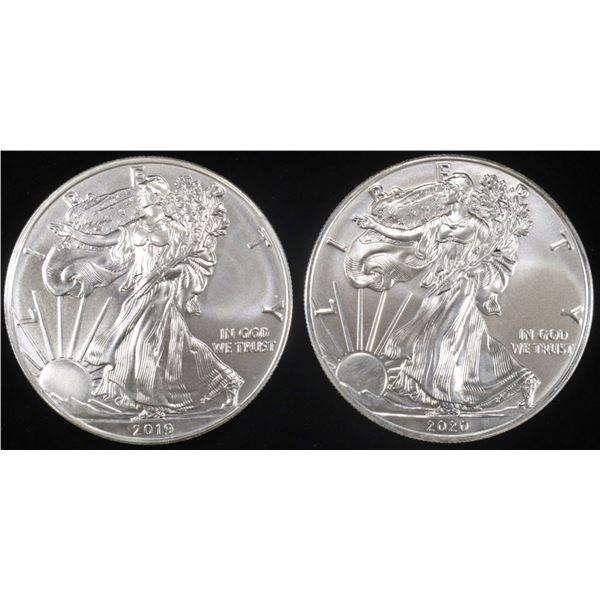 2019 & 2020 AMERICAN SILVER EAGLES
