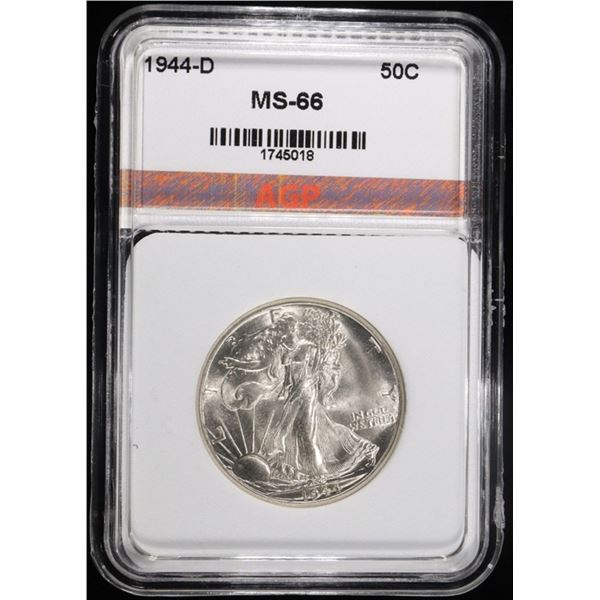 1944-D WALKING LIB HALF DOLLAR AGP SUPERB GEM BU