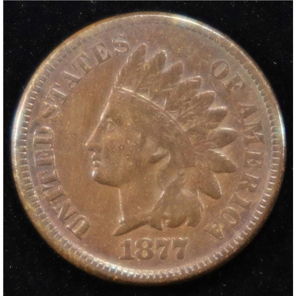 1877 INDIAN CENT XF KEY DATE