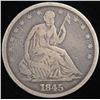 Image 1 : 1845-O SEATED LIBERTY HALF DOLLAR VG/F