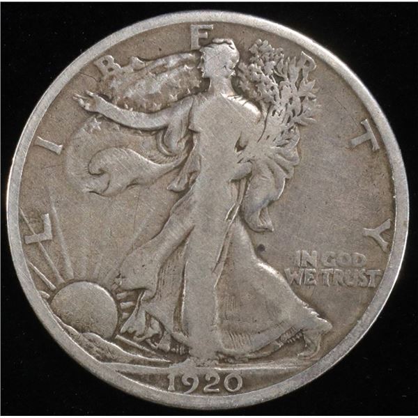 1920-D WALKING LIBERTY HALF VG