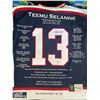 Image 1 : LTD. EDITION TEEMU SELANNE SIGNED CAREER STAT JERSEY 1/13 (AUTPGRAPH AUTHENTIC COA)