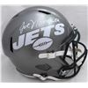 Image 1 : JOE NAMETH SIGNED NY JETS FULL SIZE HELMET (BECKETT COA)