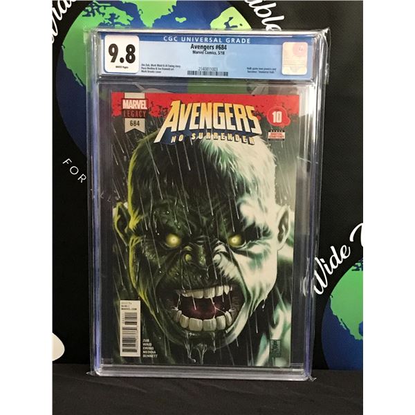 MARVEL COMICS NO.684 AVENGERS CGC GRADED 9.8