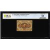 Image 1 : 1862 First Issue Five Cents Fractional Currency Note Fr.1230 PCGS Choice Unc 64