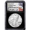 Image 1 : 2022-W $1 Proof American Silver Eagle Coin NGC PF70 Ultra Cameo FDOI Iskowitz Signed