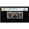 Image 1 : 1863 Third Issue Fifty Cents Fractional Currency Note Fr.1324 PCGS Choice Unc 64